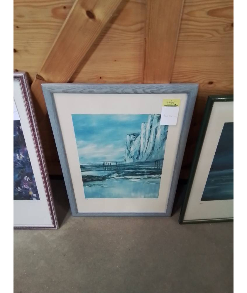 LITHOGRAPHIE NUMÉROTÉE FALAISES PATRICK WARAVKA 36X46