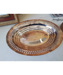 PLAT EN METAL ARGENTÉ 