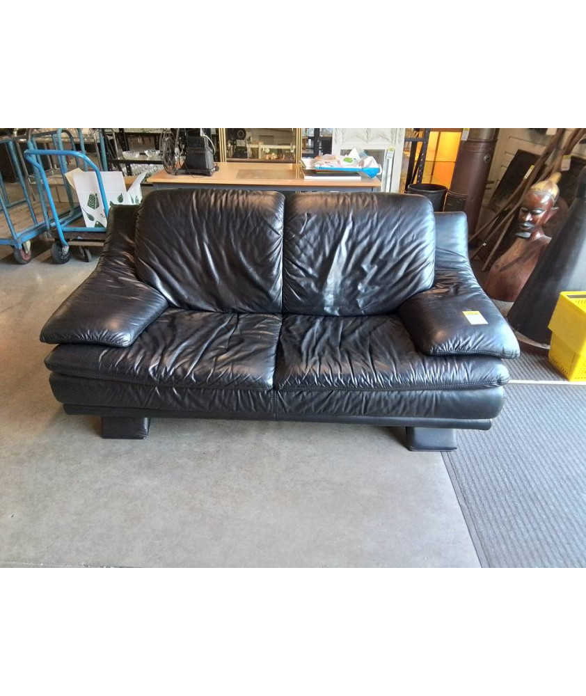 CANAPE CUIR NOIR