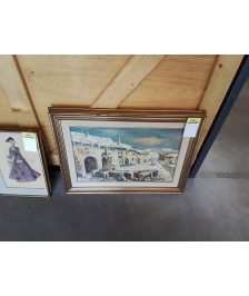 HUILE SUR TOILE HAMEAU 