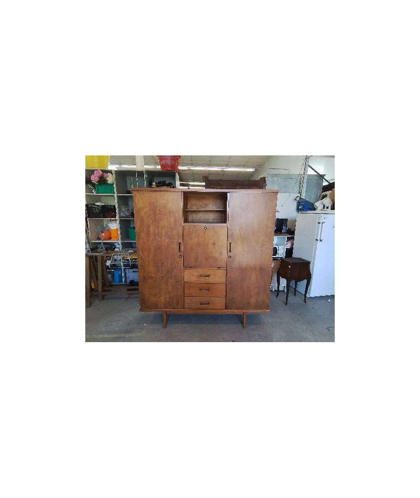 ARMOIRE  SECRÉTAIRE STYLE SCANDINAVE DEUX PORTE 