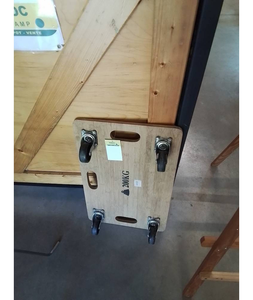 PLATEAU A ROULETTES  BOIS 200 KG