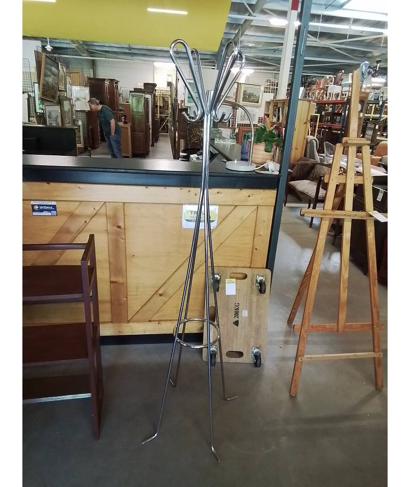 PERROQUET ACIER INOX HABITAT ANNÉES 80