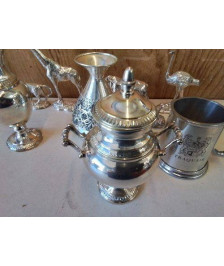 SUCRIER EN MÉTAL ARGENTÉ 