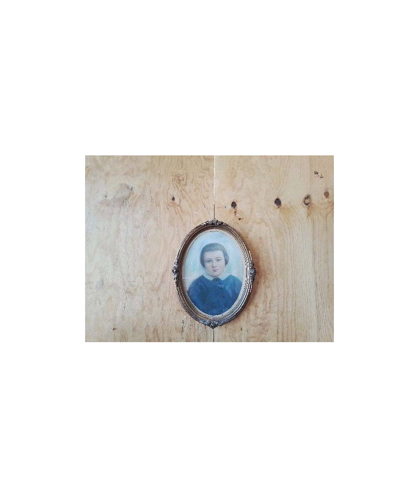 CADRE OVALE DORÉ ENFANT 