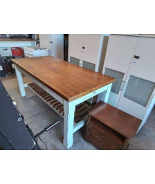 TABLE DE SALLEA À MANGER PIED BLANC 