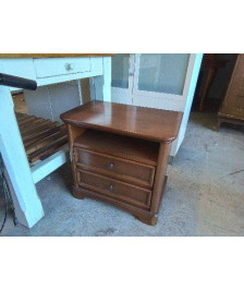 TABLE DE CHEVET DE TIROIRS MERISIER 