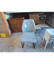 CHAISE TISSUS GRIS