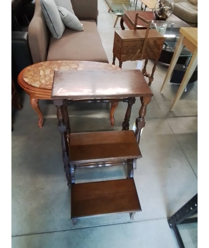 ESCABEAU DE BIBLIOTHÈQUE 3 MARCHES STYLE RÉGENCE 