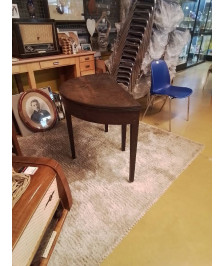 TABLE CHENE ROND PLIANT 