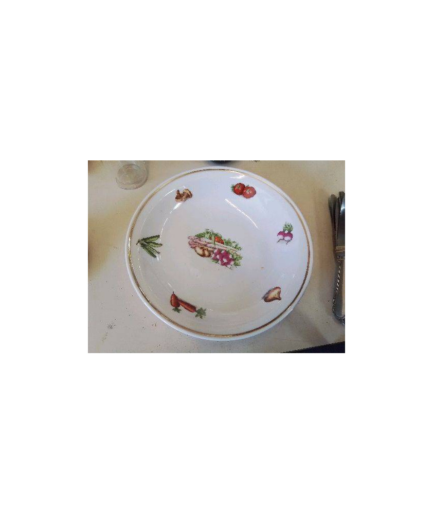 PLAT CREU BORDURE DORÉ 