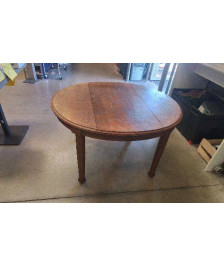 TABLE CHENE OVALE + 3 RALLONGES 