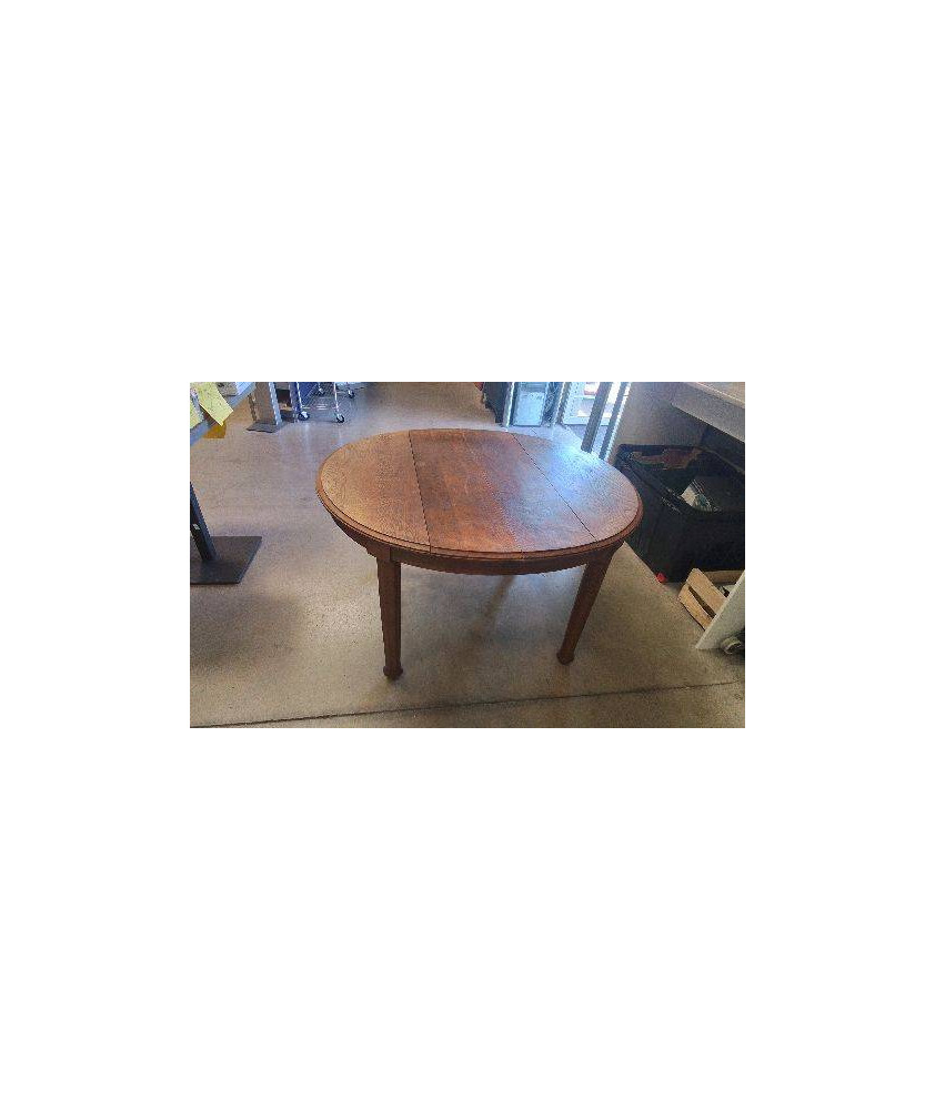 TABLE CHENE OVALE + 3 RALLONGES 