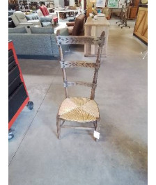 CHAISE DE NOURRICE BOIS PAILLÉ 