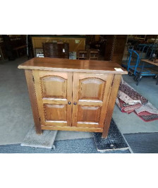 BAHUT  BOIS MOULURÉ 2 PORTES 