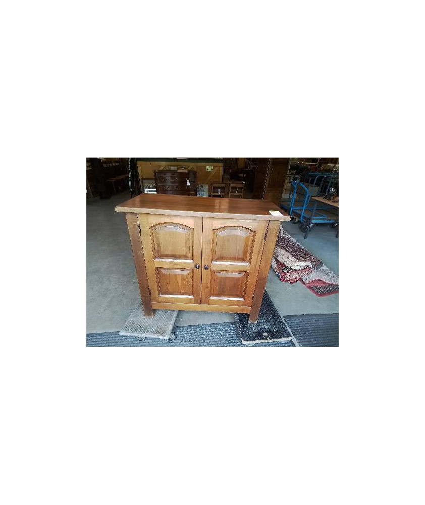 BAHUT  BOIS MOULURÉ 2 PORTES 