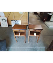 CHEVET STYLE RÉGENCE 1 NICHE 1 TIROIR PIEDS ESCARGOT 