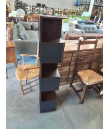 BIBLIOTHÈQUE BOIS TEINTÉ WENGÉ 