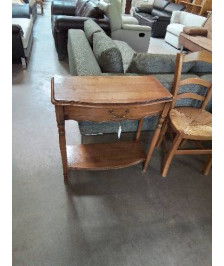 CONSOLE GALBEE CHÊNE CLAIR 1 TIROIR STYLE LOUIS PHILIPPE