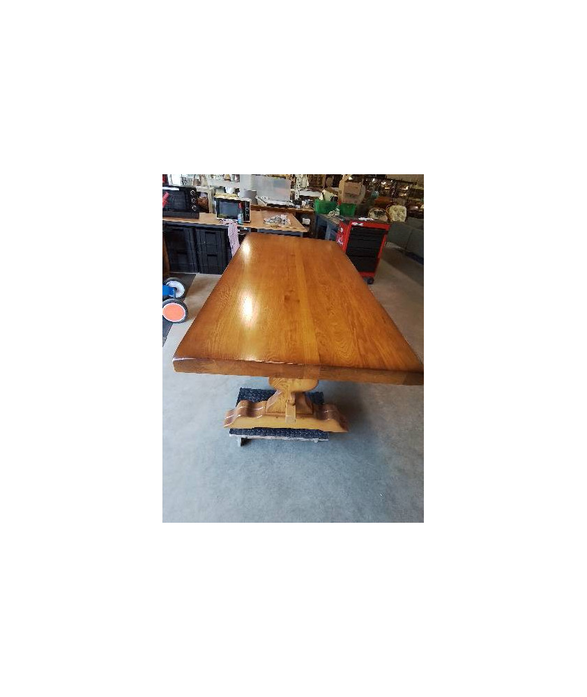 TABLE MONASTÈRE CHÊNE CLAIR  89X200X75