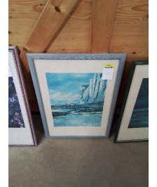 LITHOGRAPHIE NUMÉROTÉE FALAISES PATRICK WARAVKA 36X46