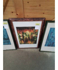 LITHOGRAPHIE NUMEROTEE FLEURS PATRICK WARAVKA 1942 35X42