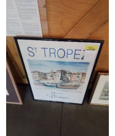 AFFICHE ST TROPEZ EXPO J FRANCOIS