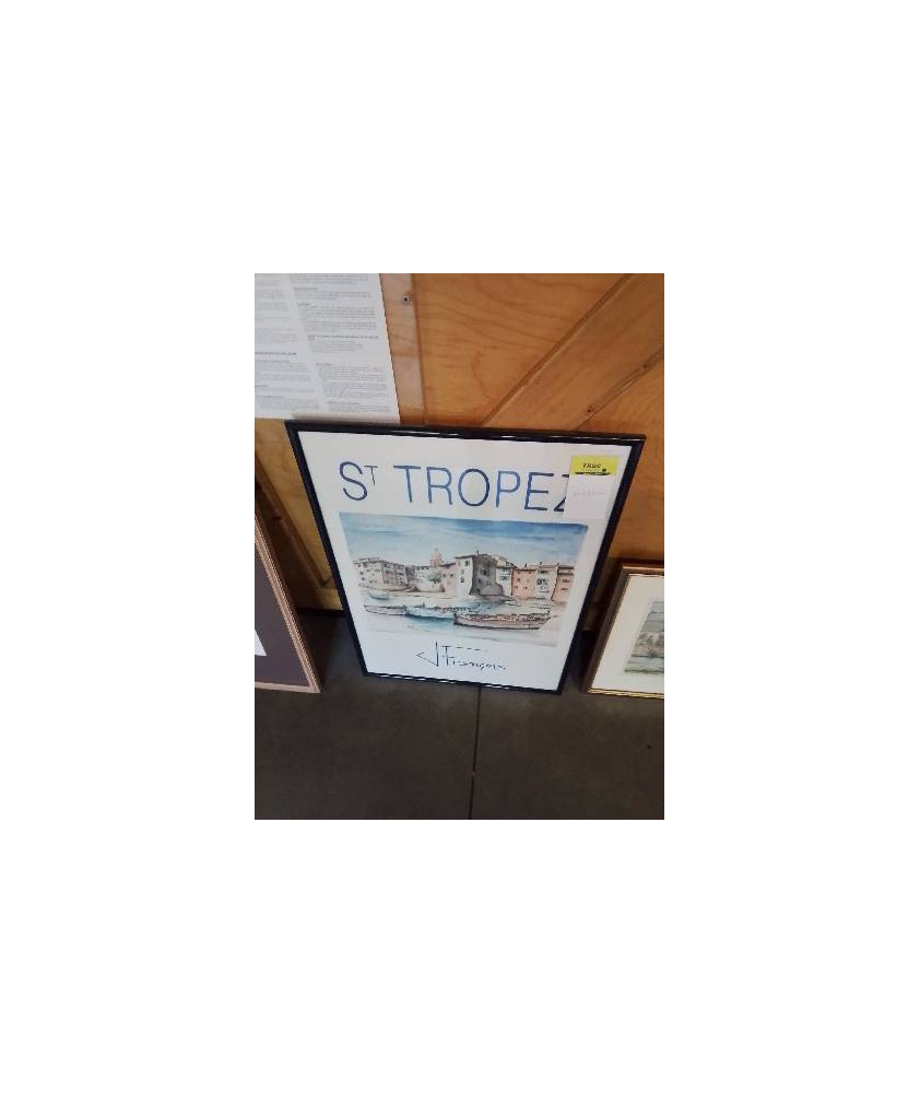 AFFICHE ST TROPEZ EXPO J FRANCOIS