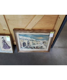 HUILE SUR TOILE HAMEAU 