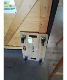 PLATEAU A ROULETTES  BOIS 200 KG