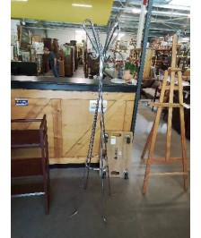 PERROQUET ACIER INOX HABITAT ANNÉES 80