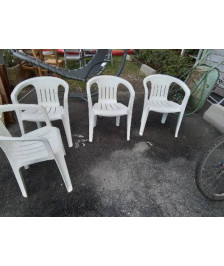 CHAISE DE JARDIN ALLIBERT RESINE BLANC 