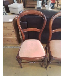 LOT 6 CHAISSE MERISIER FONT TISSU