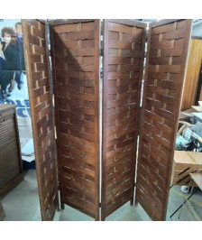 PARAVENT 4 PANNEAUX BOIS