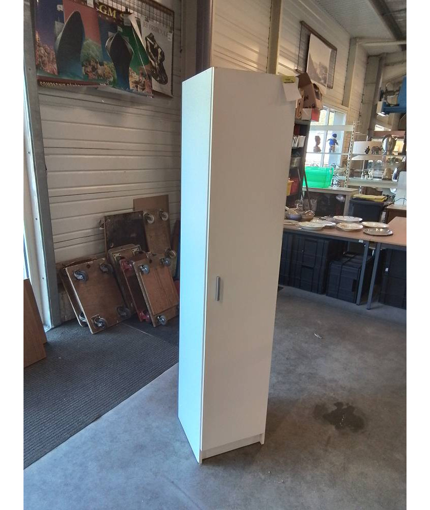 COLONNE SALLE DE BAIN BOIS BLANC 1 PORTE