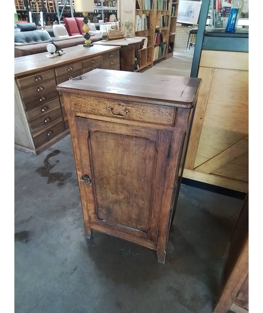 CONFITURIER BOIS 1 TIROIR 1 PORTE ANNÉES 40