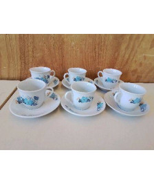 LOT DE 6 TASSES A CAFÉ