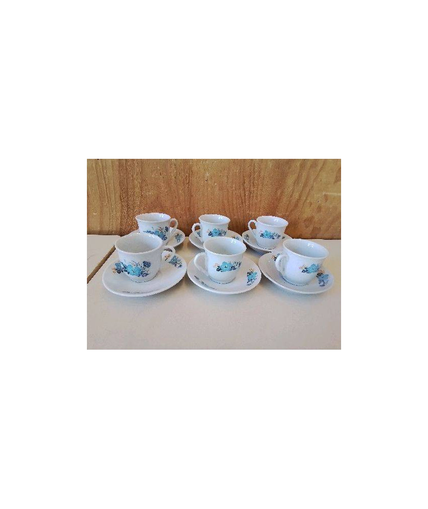 LOT DE 6 TASSES A CAFÉ