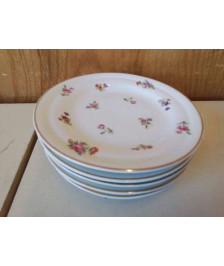 LOT DE 5 ASSIETTES A DESSERT