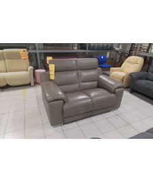 CANAPE CUIR 2PL TAUPE MONSIEUR MEUBLE