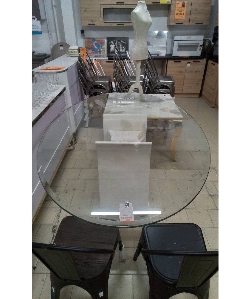 TABLE OVALE PIED STUCK