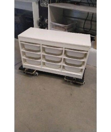 MEUBLE RANGEMENT IKEA 9 BACS EN L’ETAT 