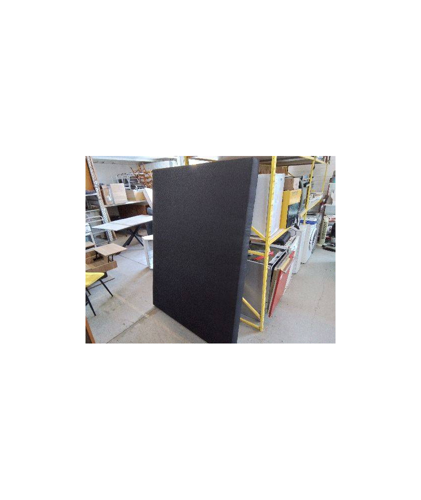 SOMMIER TAPISSÉ NOIRE  140X190