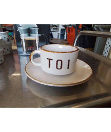 LOT DE 2 TASSE TOI ET MOI AVEC SOUCOUPE 