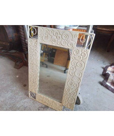 MIROIR PLATEAU METALIQUE 