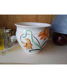 POT A FLEUR MOTIF FLORAL 