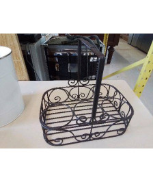 PORTE VERRE EN FER FORGÉ 