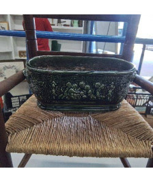 JARDINIERE EN CERAMIQUE VERTE 