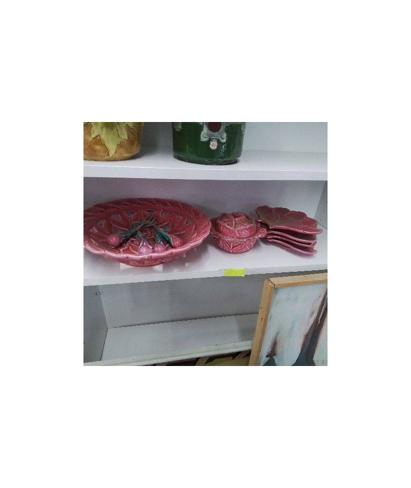 ENSEMBLE 10 PIECES BARBOTINE ROSE