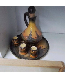 SERVICE A LIQUEUR EN CERAMIQUE 